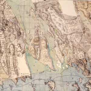 1700-luvun kartta Pieksämäen seudulta, Kivisalmi Konnevesi kartta 275
