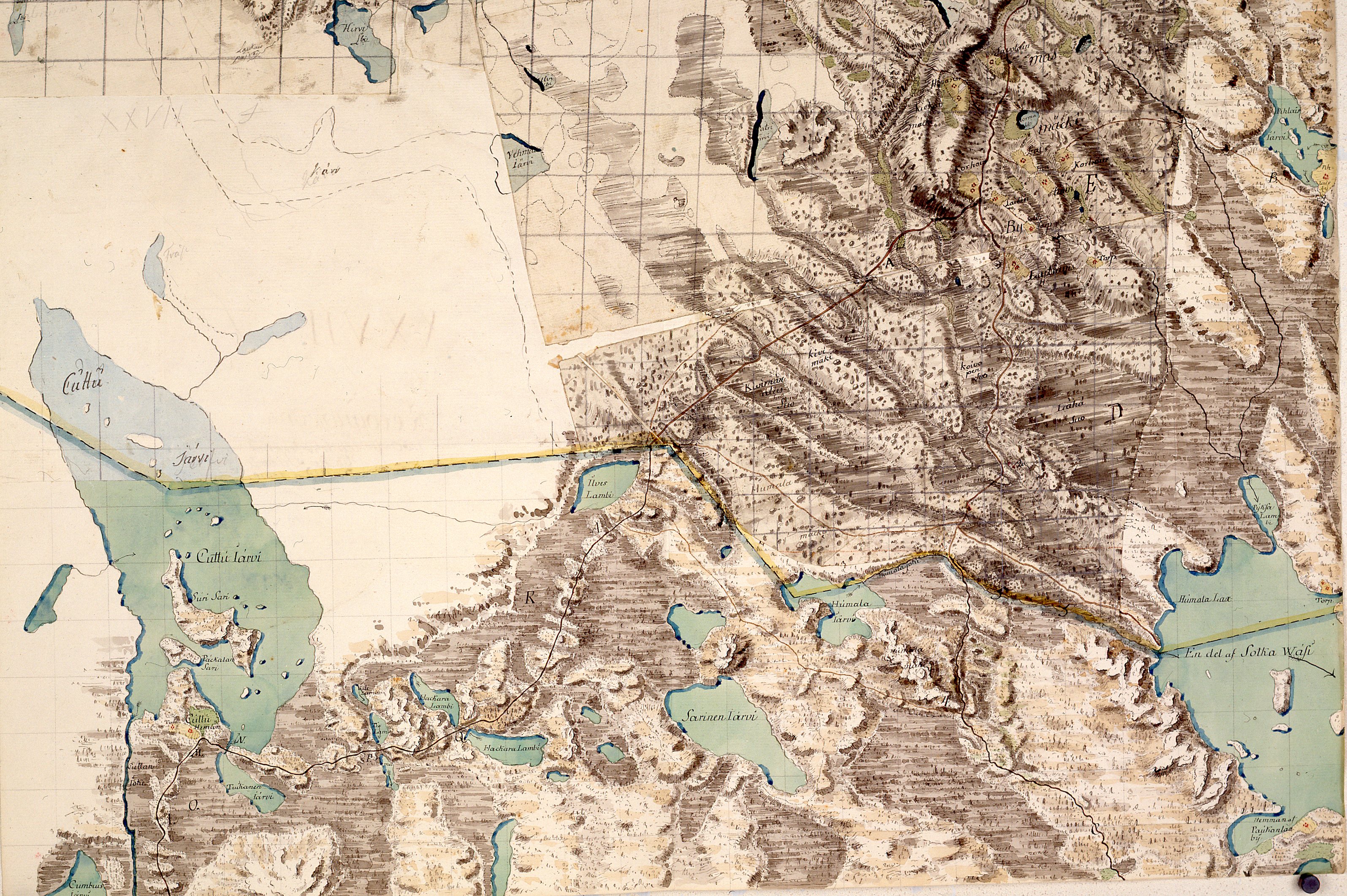 Maastotiedustelukartoitus 1700-luvulta | Pieksämäen kaupunginkirjasto